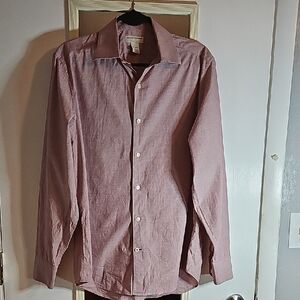 Banana Republic Men's Light Red Dress Shirt